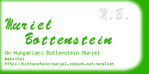 muriel bottenstein business card